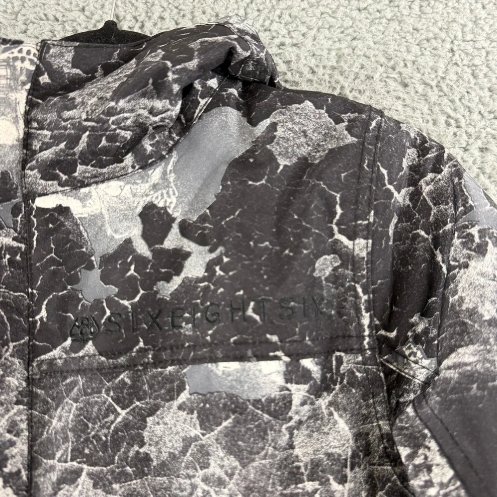 686 Defender Insulated Jacket Youth Boys‎ XL Black Skull Print Snowboard Ski